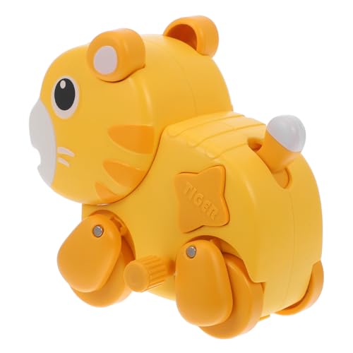 DRESSOOS Denkspiel Puzzle Tiere Springen Roboter Haustier Hundespielzeug Badespielzeug Für Babys Babyspielzeug Partyspielzeug Aufziehspielzeug in Tierform Yellow Abs von DRESSOOS