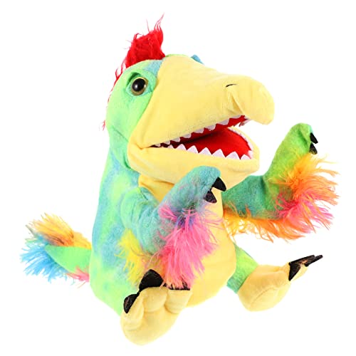 DRESSOOS Dinosaurier-handpuppe Handspielzeug Zum Selbermachen Dekoratives Dinosaurierspielzeug Cartoon-Dinosaurier-Marionette Cartoon-handspielzeug Kreative Dinosaurierpuppe Pp Baumwolle von DRESSOOS