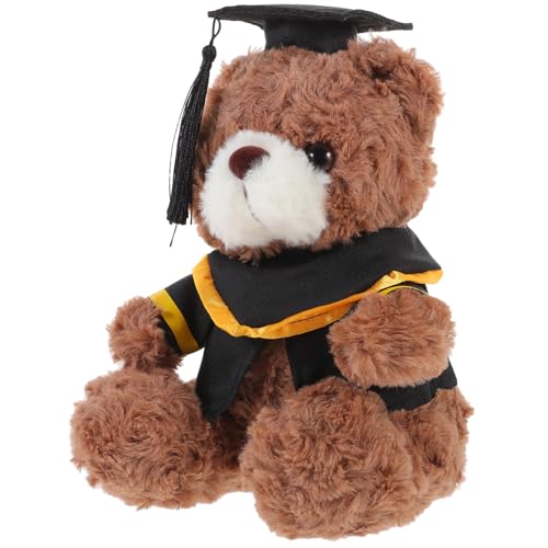 DRESSOOS Dr. Bärenpuppe Kleiner Abschlussbär Abschluss Ausgestopfte Bären Abschluss Bär Kleine Bärenpuppe Ausgestopfter Abschlussbär Kuscheltier Plüschbären Tragen Kuscheltiere Pp Baumwolle von DRESSOOS