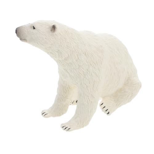 DRESSOOS Eisbär Modell Wildtier Tier Dekor Bären Statuen Wildtier Tiere Figuren Bären Ornament Bären Modelle Wildtier Figuren Wildtier Tier Modell Bären Figuren Spielzeug Bär von DRESSOOS