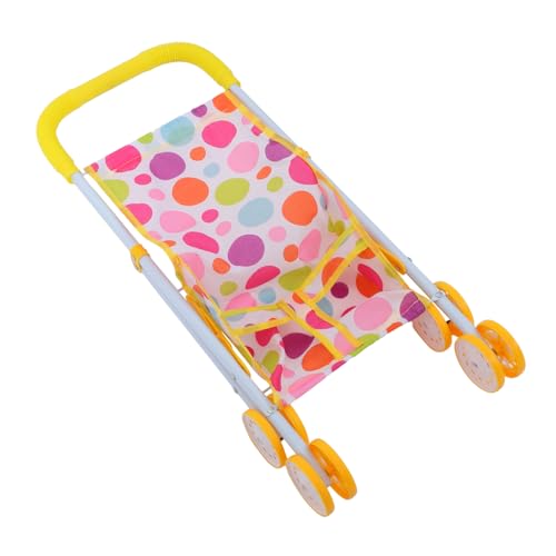 DRESSOOS Kleiner Puppenbuggy Faltbar Puppenwagen Für Spielzeugbabys Ideal Für Rollenspiele Inklusive Zubehör Stabiler Rahmen Perfekt Für Ab 3 Jahren von DRESSOOS