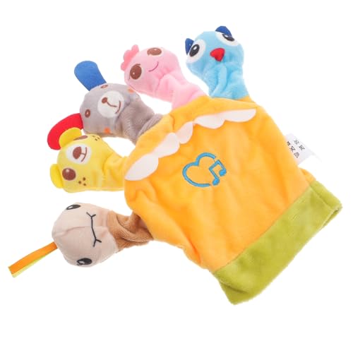 DRESSOOS Fingerpuppen Sets Frosch Fingerpuppe Plüschtiere Fingerpuppenhandschuh Tier Fingerpuppen Für Puppen Für Tiere Fingerpuppen Handschuhe Fingerpuppe Gelbe Pp Baumwolle von DRESSOOS