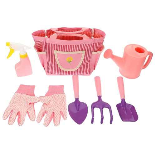 DRESSOOS Gartengeräte Set 7 Teiliges Set Mit Gießkanne Handschuhen Handrechen Und Schaufel Für Kleine Gärtner Ideal Für Gartenarbeit Pflanzung Und Im Freien Bunt Und Robust von DRESSOOS