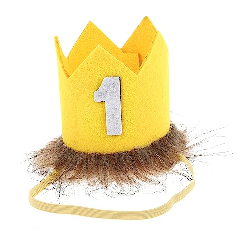 DRESSOOS Geburtstagshut -Geburtstagsmütze Goldener Geburtstag Kronenschmuck kinder geburtstagskrone birthday crown Geburtstagskronenhut für Kinder Kronenmützen für Kinder Polyester von DRESSOOS