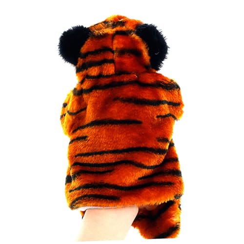 DRESSOOS Geschichtenerzählpuppe Handpuppe Tigerpuppe Geschichtenpuppe Kaffee von DRESSOOS