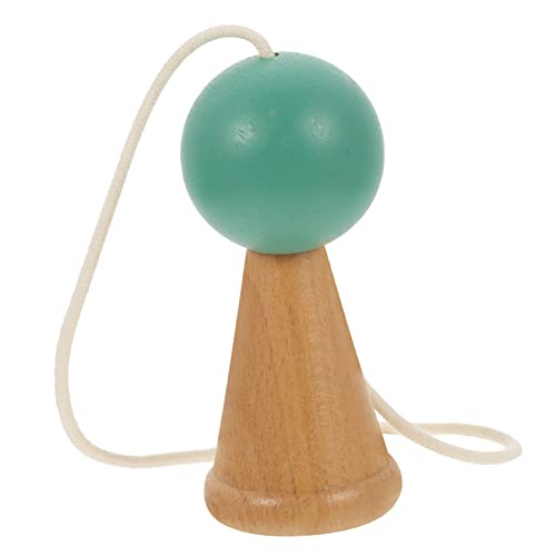 DRESSOOS Geschicklichkeitsball Babyballspielzeug Lustige Kendama-spielzeuge Neuheit Bälle Spielzeug Pädagogisches Kendama-Spielzeug Ballspielzeug Werfen Kendama-Ball Holz Green von DRESSOOS