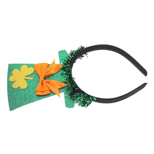 DRESSOOS Grünes Zylinder-stirnband Kopfbedeckung Für St. Patricks Day Haarspange Für St. Patricks Satin-stirnband Festival-party- Party-stirnband St. Patricks Stirnband Green Stoff von DRESSOOS