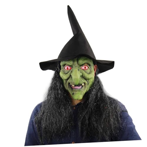 DRESSOOS Gruselige Halloween Cosplay Maske Für Schreckliche Hexenmaske Aus Hochwertigem Material Ideal Für Halloween Partys Karneval Und Kostüme Kreative Bastelset Optionen Verfügbar von DRESSOOS