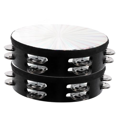 DRESSOOS Handheld Tambourine Mit Doppelter Reihe Aus Hochwertigem Material Ideales Schlaginstrument Für Und Erwachsene Perfekt Für Partys Und Musikevents von DRESSOOS