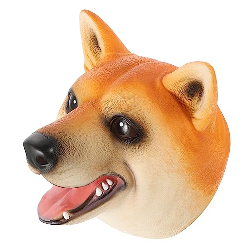 DRESSOOS Handpuppe Puppen kinderpuppe mitgebsel Kindergeburtstag Handschuhpuppe Kinderparty Marionette Hundepuppe die Puppenfirma Hundekopfpuppen Vinyl Orange von DRESSOOS