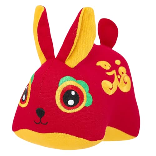 DRESSOOS Hasenpuppe Aus Stoff Bequemes Kinderspielzeug Plüschfigur Spielzeug Kuscheltier Kawaii Stofftier Plüschtier Hasenkissen Kaninchenjahr Stoffhase Rot Baumwoll- Und Plüschmaterialien von DRESSOOS