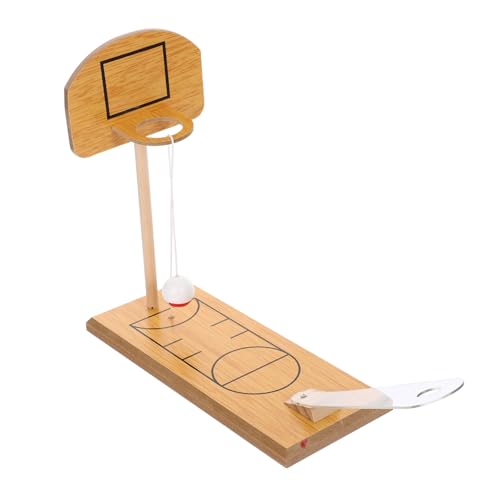 DRESSOOS Holz Desktop Basketballspiel Für Kinder Mini Basketballkorb Spielzeug Ideales Für Babys Und Kleinkinder Fördert Spaß Und Geschicklichkeit Im Innenbereich von DRESSOOS