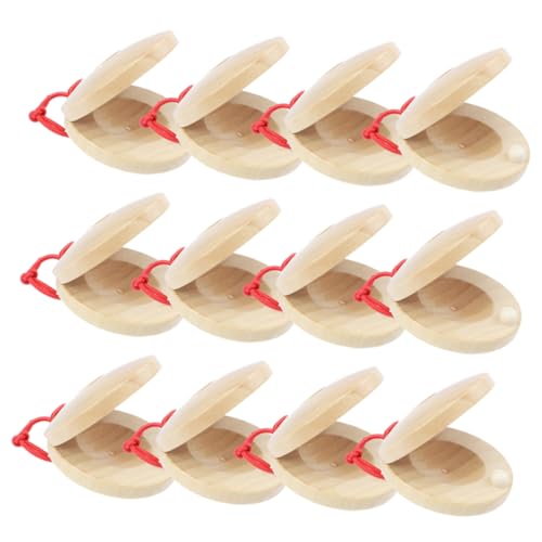 DRESSOOS Holzkastagnetten Für Kinder 12 Stück Kastagnetten Für Jungen Und Mädchen Rhythmus-Musikinstrument Für Jungen Und Mädchen DRESSOOS Holzkastagnetten Für Kinder 12 Stück Kastagnetten Für Jungen Und Mädchen Rhythmus-Musikinstrument Für Jungen Und Mädchen von DRESSOOS