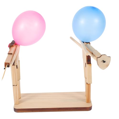 DRESSOOS Holzzaunspielzeug Fechtpuppen Handwerk Holzpuppenspielzeug Pädagogisches Spielzeug Kognitives Spielzeug Puppenherstellungsset Spielzeugset Handgefertigtes Fechtpuppenset von DRESSOOS