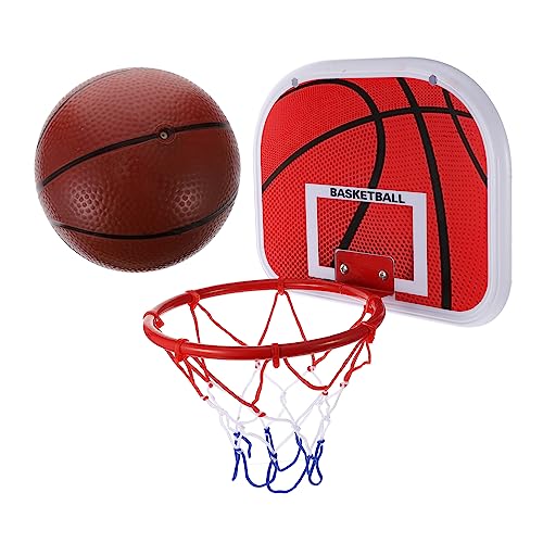 DRESSOOS Kinder Basketballkorb Zum Aufhängen Indoor Und Outdoor Ohne Bohren Rot Aus Eisen Für Kinder Ideales Spielzeug Für Basketballtraining Und Freizeitaktivitäten von DRESSOOS