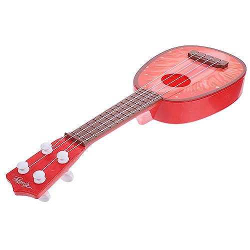 DRESSOOS Kinder Bildung Instrument Ukulele Spielzeug Kind Musikinstrument Rot Professionelle Praxis Ukulele Kunststoff von DRESSOOS