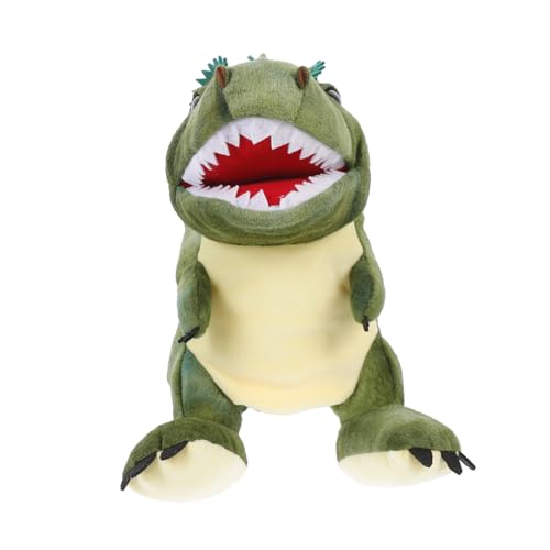 DRESSOOS Lustiger Dinosaurierkopf Handpuppe Tyrannosaurus Handpuppenfigur Spielzeug Für Kinder Interaktives Lernspielzeug Rolle Spielen Handschuh von DRESSOOS