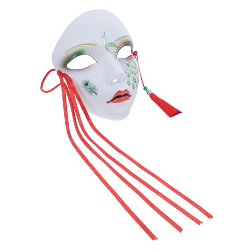 DRESSOOS Maske Im Chinesischen Stil Raubtiermaske Masken Damen Gesichtsmaske Maskerade Für Frauen Cosplay Kollagenmaske Maske Reinigen Kostüm Maskerade-maske Für Frauen Led-maske Green Pp von DRESSOOS