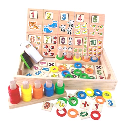 DRESSOOS Mathe Lernbox Aus Holz Multifunktionales Zählspielzeug Digitales Rechnen Lernspielzeug Für Kinder Montessori Spielzeug Toys for von DRESSOOS