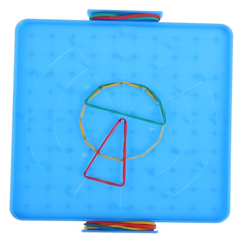 DRESSOOS Mathe Zubehör Für Doppelseitiges Geoboard Zum Unterrichten Von Geometrie Schreibtisch Stecktafeln Für Heimschule Und Klassenzimmer von DRESSOOS