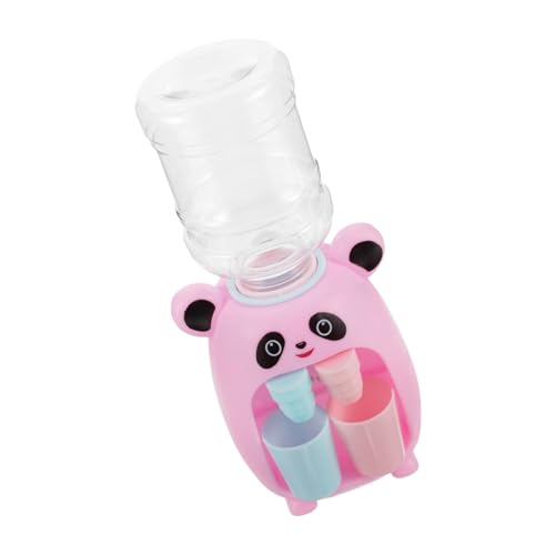 DRESSOOS Mini-Wasserspender interaktives Rollenspiel Pandabär Mini wasserspender süßer Wasserspender kleine Spielsachen Plastik Rosa von DRESSOOS