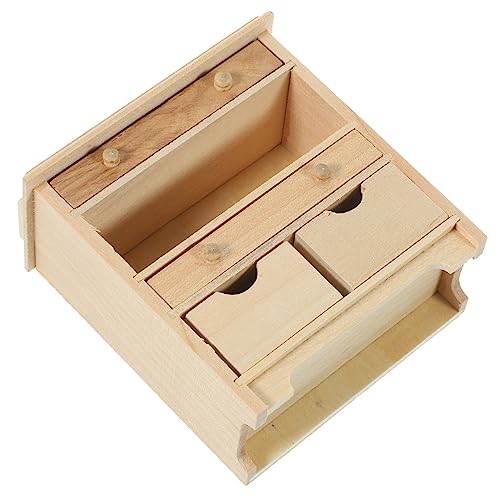 DRESSOOS Miniatur Schrank Modell Aus Für Puppenhäuser Modernes öbelstück Im Miniaturformat Ideal Dekoration Für Puppenstuben Und Miniatur Häuser Perfekt Für Kreative von DRESSOOS