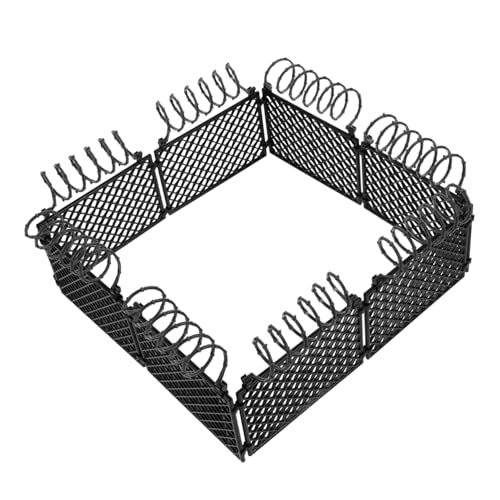 DRESSOOS Miniatur Zaun Schwarz für DIY Landschaft Vielseitig für Gefängnis Kampf und Feengarten Szenen Einfach Montierbar Realistische Schutzzaun Deko für Modellbau DRESSOOS Miniatur Zaun Schwarz für DIY Landschaft Vielseitig für Gefängnis Kampf und Feengarten Szenen Einfach Montierbar Realistische Schutzzaun Deko für Modellbau von DRESSOOS