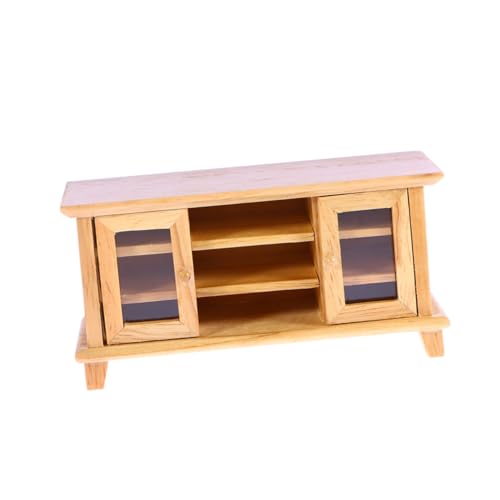 DRESSOOS Miniaturmöbel minikühlschrank TV-Schrank aus Holz Möbelzubehör von DRESSOOS