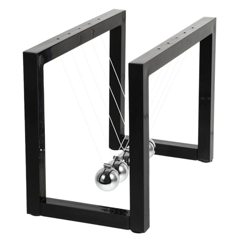 DRESSOOS Newton Pool Ornamente bürodeko büro Dekoration physikalisches Spielzeug Newton Cradle swor Newton Wiege Wissenschaft Spielzeug Wissenschaft Desktop-Ornament Angelleine Black von DRESSOOS