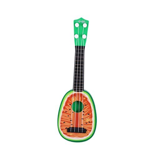 DRESSOOS Obst Gitarre Ukulele-Spielzeug Gitarrenspielzeug Für Kleinkinder Kindergitarren Gitarre Für Kinder Starter-Ukulele Kinder Gitarrenspielzeug Mini-gitarrenspielzeug Rot von DRESSOOS