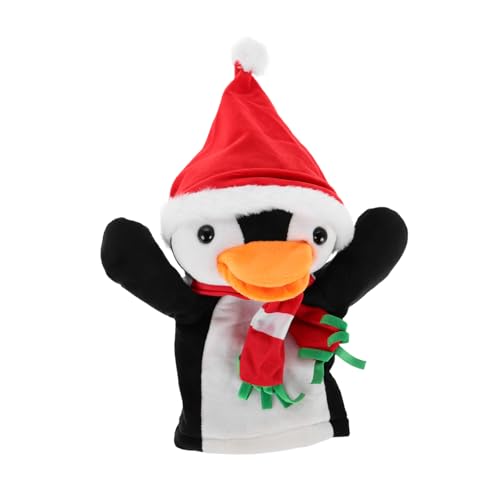 DRESSOOS Pinguin-handpuppe Handpuppen Von Nutztieren Fingerpuppen Für Kinder Tierplüschhandpuppen Puppen Mit Tiercharakter Schneemann Spielzeug Weiche Pinguin-fingerpuppen Puppentiere Stoff von DRESSOOS