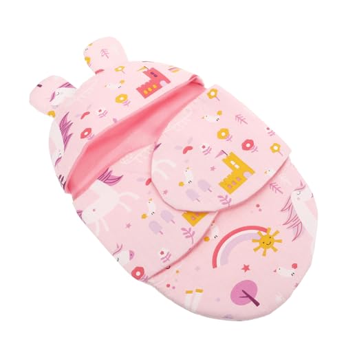 DRESSOOS Puppendecken Pucktücher Für Neugeborene Kit Mädchen Outfits Kostüm Spielzeug Pucktuch Zubehör Neugeborenen Anzug Puppenmütze Neugeborenen Puppe Pucktuch Für Neugeborene von DRESSOOS