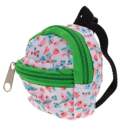 DRESSOOS Puppenrucksack Mini Puppentasche Puppentuchrucksack Puppenschultasche Puppenhauszubehör Minihaus Ornament Schultasche Ornament Miniaturen Minihaus Kleiner Rucksack von DRESSOOS