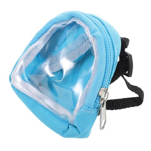 DRESSOOS Puppenrucksack Puppen-verkleidungszubehör Mini-puppengepäck Schulranzen in Puppengröße Puppenreisetasche Mini-Puppen-zubehörtasche Vitrine Für Figuren Puppenzubehör PVC Sky-Blue von DRESSOOS