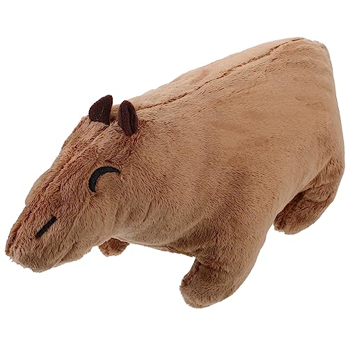 DRESSOOS Realistisches Capybara Stofftier Süßes Und Niedliches Plüschtier Kuscheltier Für Kinder Und Freunde Weiches Capybara Quetschspielzeug 30 cm von DRESSOOS