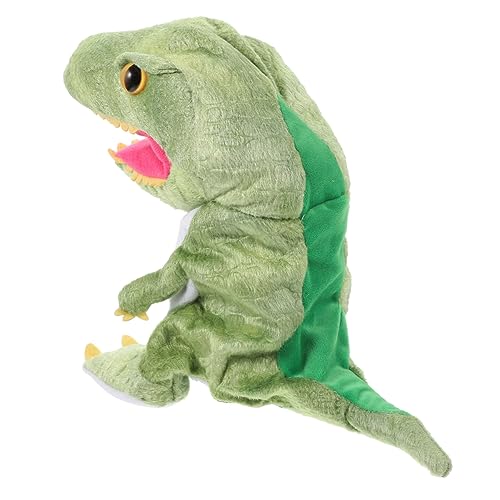 DRESSOOS Realistisches Tyrannosaurus Dinosaurier Handpuppenspielzeug Plüsch Stoffpuppe Für Kinder Interaktives Rollenspiel Und Frühe Bildung Weiches Dinosaurier Plüschtier von DRESSOOS