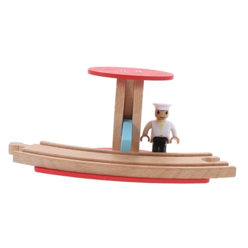 DRESSOOS Schienenrätsel Spielset für den Bahnsteig lustiger Bahnsteigmodus Track-Spielset Kinder holzspielzeug holzspielsachen Straßenblock-Spielzeug für Spiele Kindermodell Spielen hölzern von DRESSOOS