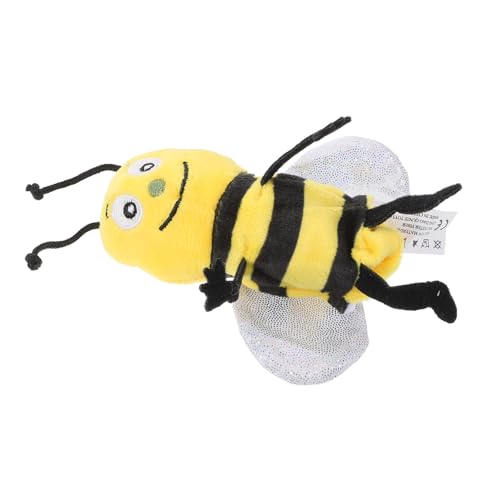 DRESSOOS Schmetterlings-tierhandpuppe Handpuppe Für Das Klassenzimmer Süße Bienenpuppe Tierische Handpuppe Bienenpuppe Für Den Vorschulalter Ausgestopfte Bienen Gefüllte Puppen Pp Baumwolle von DRESSOOS