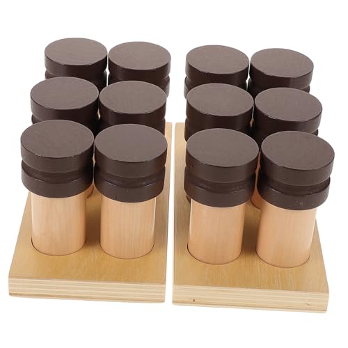 DRESSOOS Set Kleinkinder Lernspielzeug Holz Montessori Sinnesspielzeug Sensorik Spielzeug Kinder Geruchstrainingsspielzeug Für Spielerisches Lernen von DRESSOOS