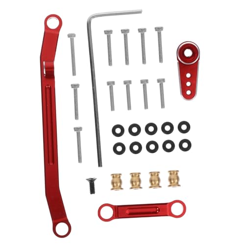 DRESSOOS Set Lenkstangen Metall Lenkstangen Ersatzteile Für RC Auto Kompatibel Mit Axial SCX24 Hochwertige Spielzeug Lenkstange Robust Und Langlebig von DRESSOOS