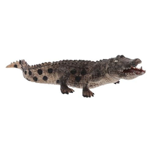 DRESSOOS Simulation Krokodil Reptilienfigur Kunststoff-Alligator Alligatorspiel Lernspielzeug Für Jungen Spielzeug-Alligator Pool Schwimmt Spielzeug Alligator Hundespielzeug Alligatoren PVC von DRESSOOS