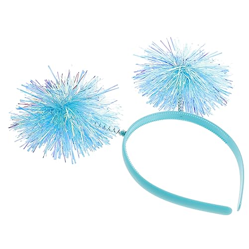 DRESSOOS Stirnband Mädchen Stirnbänder Foto-requisiten Kopfbedeckung Für Damen Lustiges Stirnband Mädchen Stirnband Abschlussball Haarspangen Frühlingsstirnband Bopp Blue Plastik von DRESSOOS