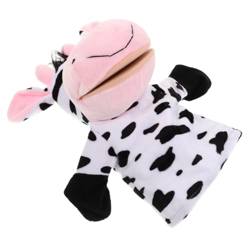 DRESSOOS Stofftier Handpuppe Handpuppe Plüschtier Tierpuppe Mit Beweglichem Mund Plüsch Handpuppe Ausgestopfte Handpuppe Handpuppe Für Nutztierpuppe von DRESSOOS