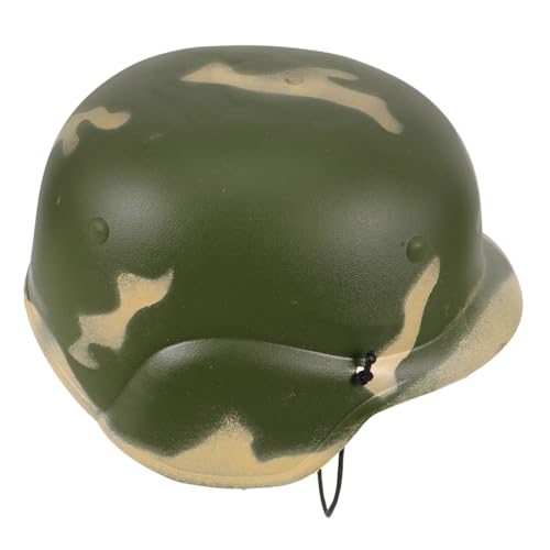 DRESSOOS Tarnhelm Schutzhelm Armee-tarnhut Halloween-hut Für Kinder Armeekostüm Für Kinder Armeehelm Armeekostüme Für Kinder Kostümhelm Kriegshelm Soldatenhelm Armeehut Camouflage Plastik von DRESSOOS