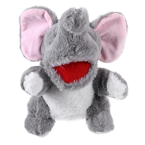 DRESSOOS Tierische Marionette Elefant Handpuppe Tierpuppe Interaktive Handpuppe Kleine Handpuppe Dekorative Tierhandpuppe Fingerspielzeug Zum Geschichtenerzählen Handpuppe Spielzeug Plüsch von DRESSOOS