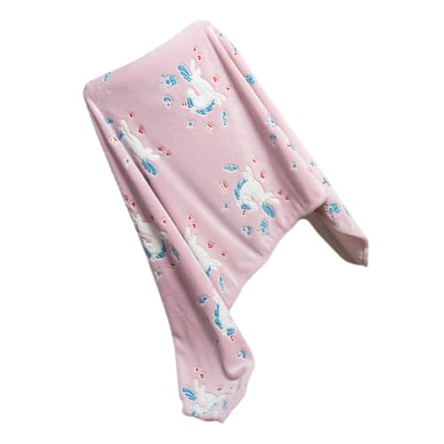 DRESSOOS Überwurfdecke Für Babydecke Empfangsdecke Für Neugeborene Babybadetuch Babydecke Für Jungen Kinderdecke Empfangsdecke Für Neugeborene Babydecke Bettwäsche Rosa Flanell von DRESSOOS