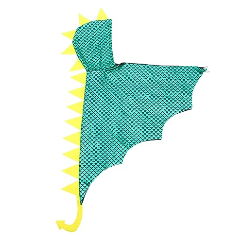 DRESSOOS Umhang Mit Dinosaurier-Kapuze Alien-kostüm Für Kinder Mantel Halloween-Kleid Halloween-kostüm Für Kinder Drachenumhang Halloween-Dinosaurier-kostüm Kostüme Stricken Light Green von DRESSOOS