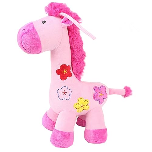 DRESSOOS üsch Giraffenrassel Für Babys Buntes Neugeborenen Spielzeug Für Kinderwagen Autositz Und Babybett Rosa Hängespielzeug Mit Sensorischen Elementen Für Vielseitigen Spielspaß von DRESSOOS