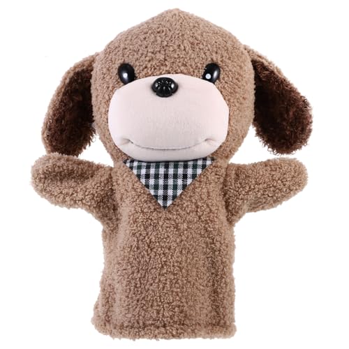 Welpe Tierhandpuppe Fingerspielzeug Zum Geschichtenerzählen Welpenspielzeug Tierpuppen Kleine Handpuppe Ausgestopfte Handpuppe Cartoon-Tiere-Marionette Puppenspielzeug Pp Baumwolle DRESSOOS von DRESSOOS