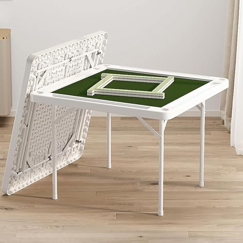 Home Simple Folding Mahjong Table, Portable Mahjong Chess Table, Dual Card Slot Design, Installation Free, Suitable for Card and Mahjong Games von DRFGHK